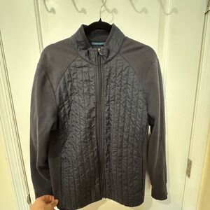 Perry Ellis Quilted Jacket in Dark Navy Size L